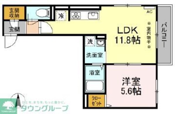 グリーンハウス南林間の物件間取画像
